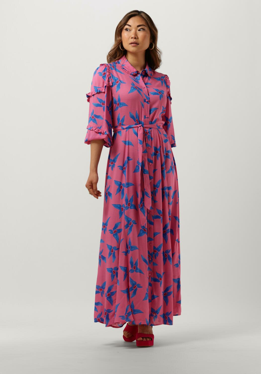 Royal Maxi zijdemix jurk- prum main image 1