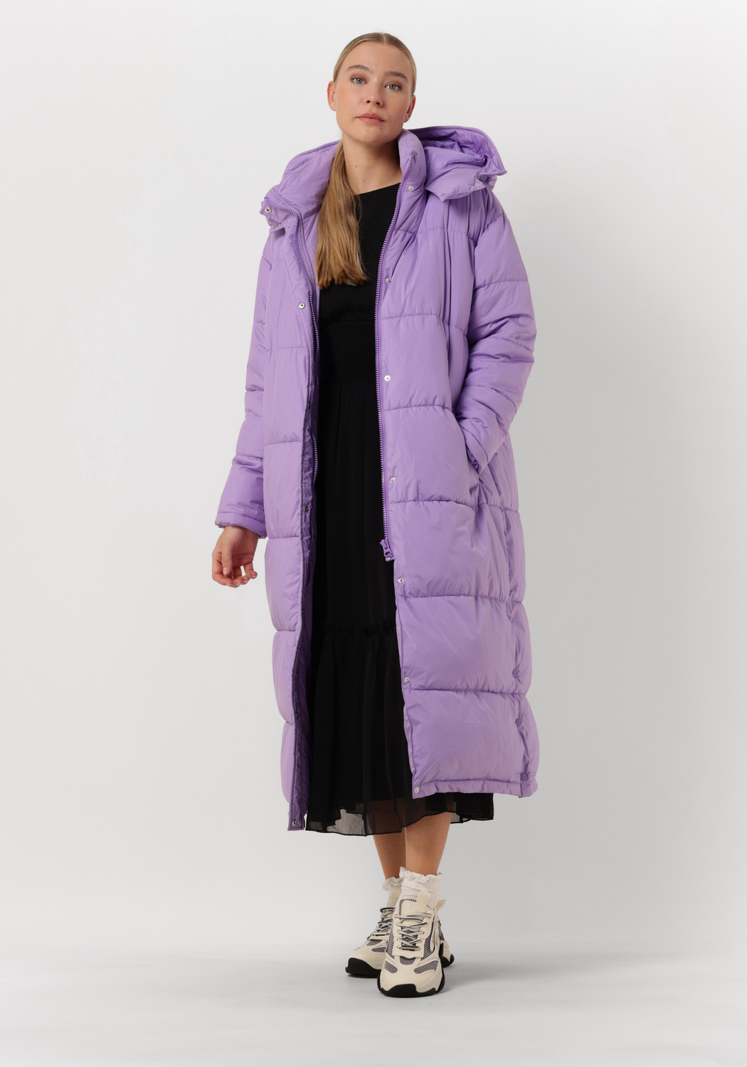 Puffer jacket dames lang best sale