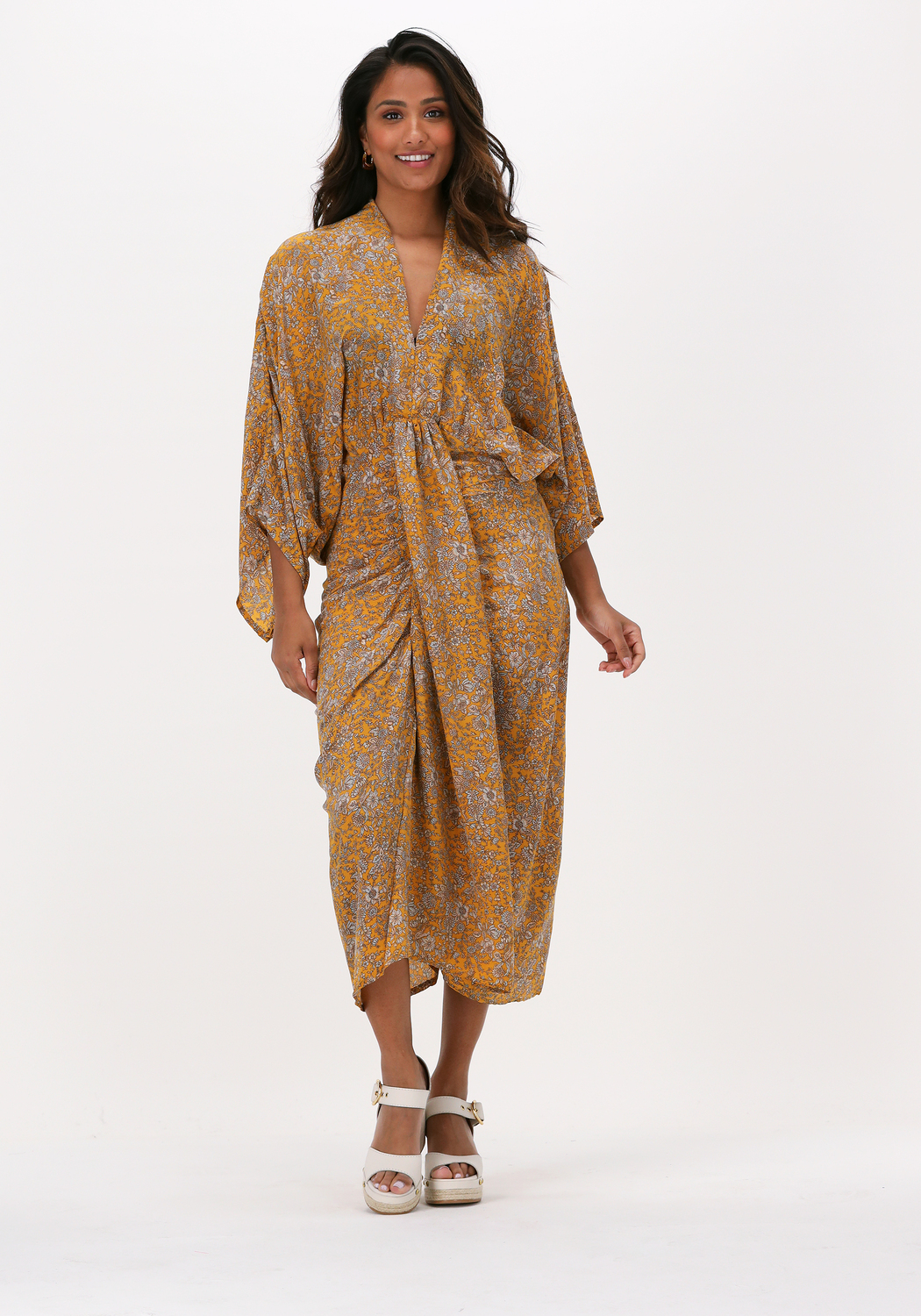 Gebroken wit SISSEL EDELBO Maxi jurk JUNO DRESS MAXI | Omoda